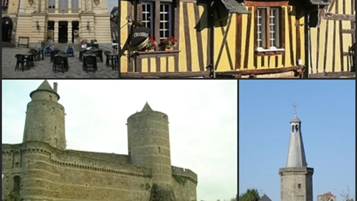 Fougères — vue de la commune