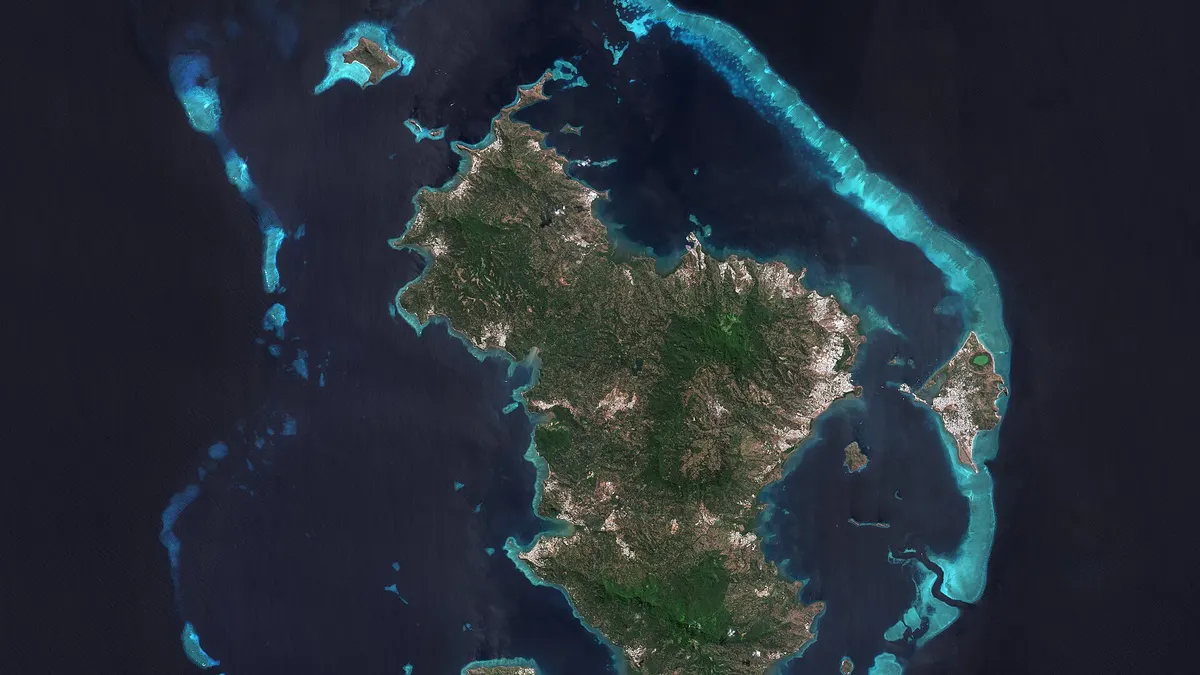 Mayotte — vue de la commune